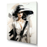 Black and white Fashion top model woman runway  III - Fashion Canvas Wall Art