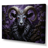 Abstract purple goat King - Goat Wall Art Prints