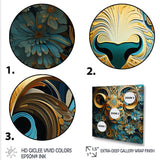 Yellow Capricorn goat blooms - Goat Bedroom Wall Art
