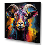 Popart Goat gazing portrait - Goat Wall Decor
