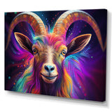 Celestial Gazing Goat portrait - Goat Wall Art Prints