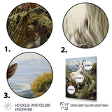 White meadow buck Goat Peaks - Goat Bedroom Wall Art