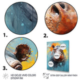 Popart Hippos World - Hippopotamus Canvas Wall Art