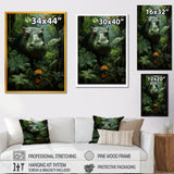 Green Vibrant Hippo Portrait - Hippopotamus Wall Art Prints