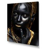 Black and gold Feminine Essence portrait 4 - Fashion Canvas Wall Art