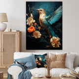 Blue Essence of Emerald Hummingbird - Hummingbird Wall Art Prints