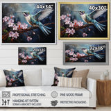 Pink Fluttering Emerald Hummingbird - Pink Hummingbird Wall Art