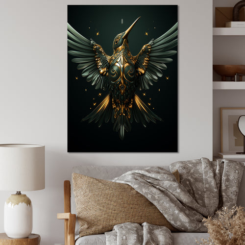 Blue Harmonious Hovering Hummingbird - Hummingbird Wall Decor