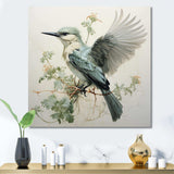 Hummingbird Jade Journey 1 - Animals Canvas Wall Art