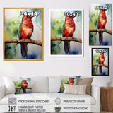 Red and green Radiant hummingbird Beauty - Hummingbird Large Canvas Wall Art