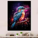 Blue Hummingbird twilight - Hummingbird Wall Decor
