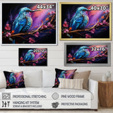 Blue Hummingbird floral twilight Wonder - Hummingbird Home Decor Art