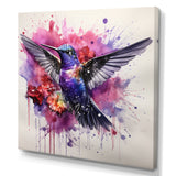 Hummingbird Fluttering Jewel - Hummingbird Living Room Wall Art