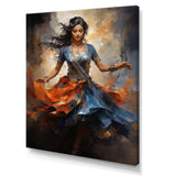 Indian Art Bharatanatyam Pose dancing IV - People Canvas Wall Art