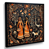 Indian Art Rajasthani Folklore tales II - People Canvas Wall Art