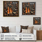 Indian Art Rajasthani Folklore tales II - People Canvas Wall Art