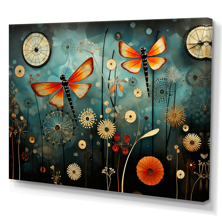 Dragonflies in the meadow - Insects &amp; Bugs Bedroom Wall Art