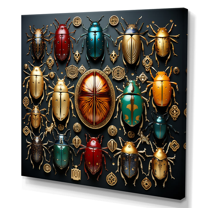 Colorful mystical beetles - Insects &amp; Bugs Wall Art Prints