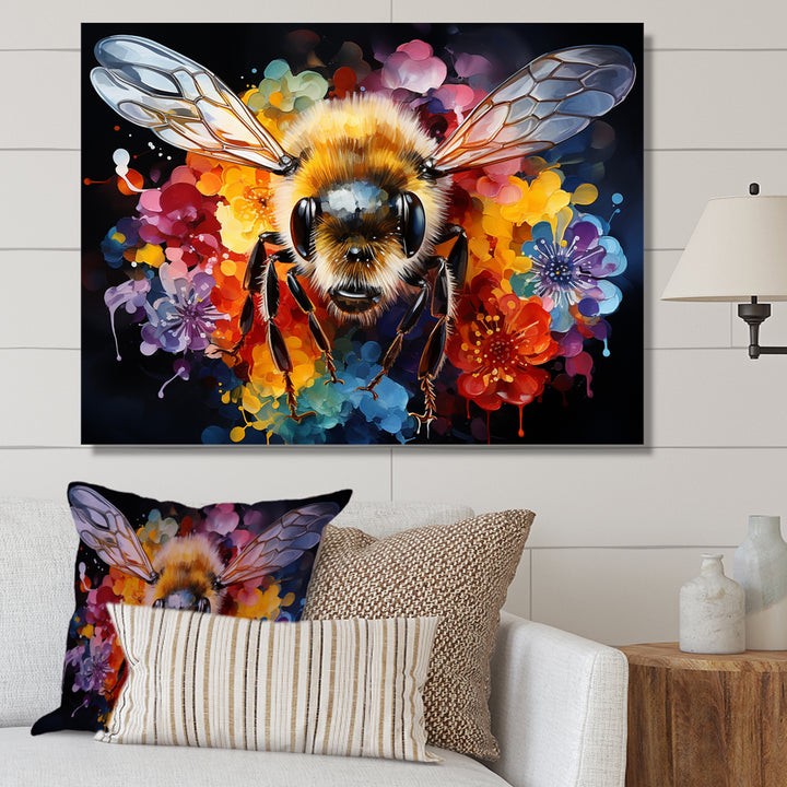Colorful buzzing bees - Insects &amp; Bugs Wall Decor