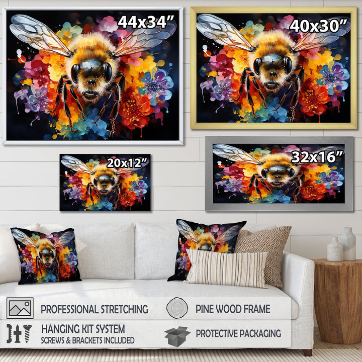 Colorful buzzing bees - Insects &amp; Bugs Wall Decor