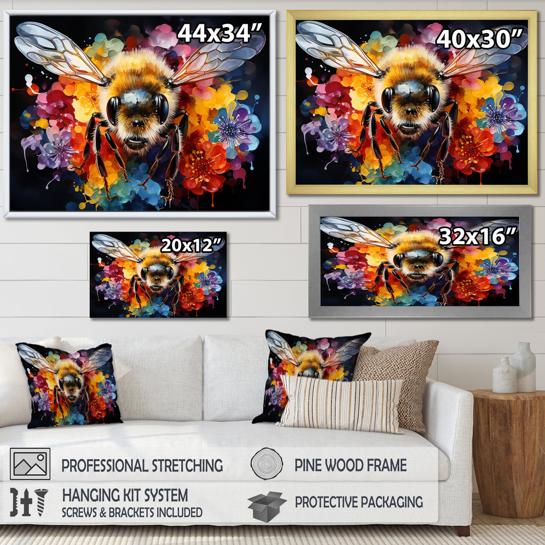 Colorful buzzing bees - Insects &amp; Bugs Wall Decor