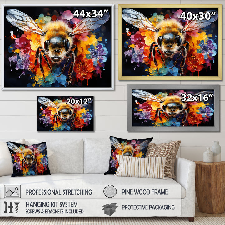 Colorful buzzing bees - Insects &amp; Bugs Wall Decor