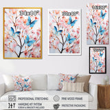Charming spring Butterflies in pink and blue - Insects & Bugs Wall Art Prints