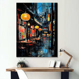 Japon Street art alleyway I - Landscapes Canvas Wall Art