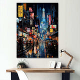 Japon Street art alleyway II - Landscapes Canvas Wall Art