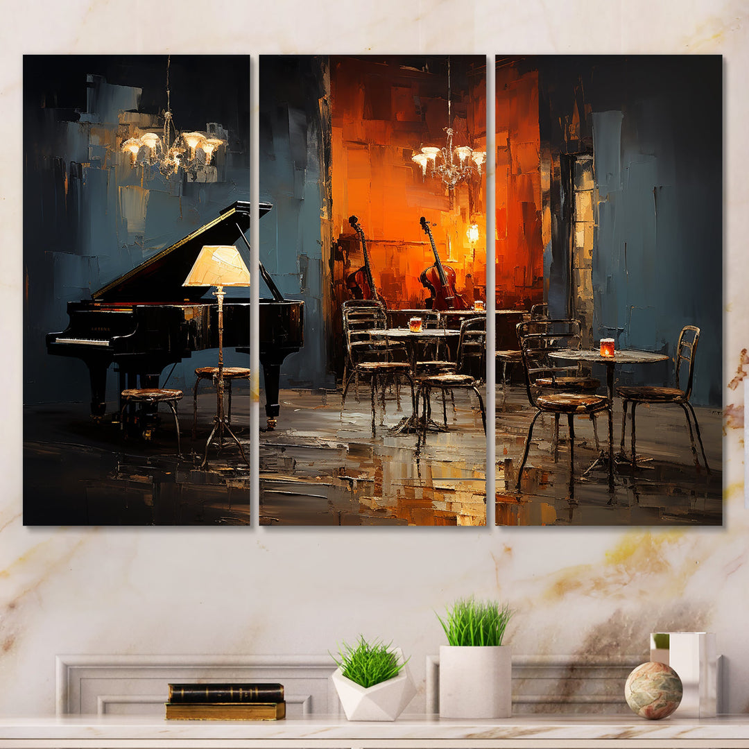 Vintage pinao sonata in jazz cafe II - Multi-Panels