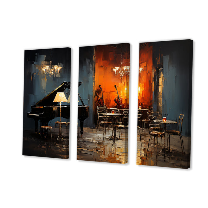 Vintage pinao sonata in jazz cafe II - Multi-Panels