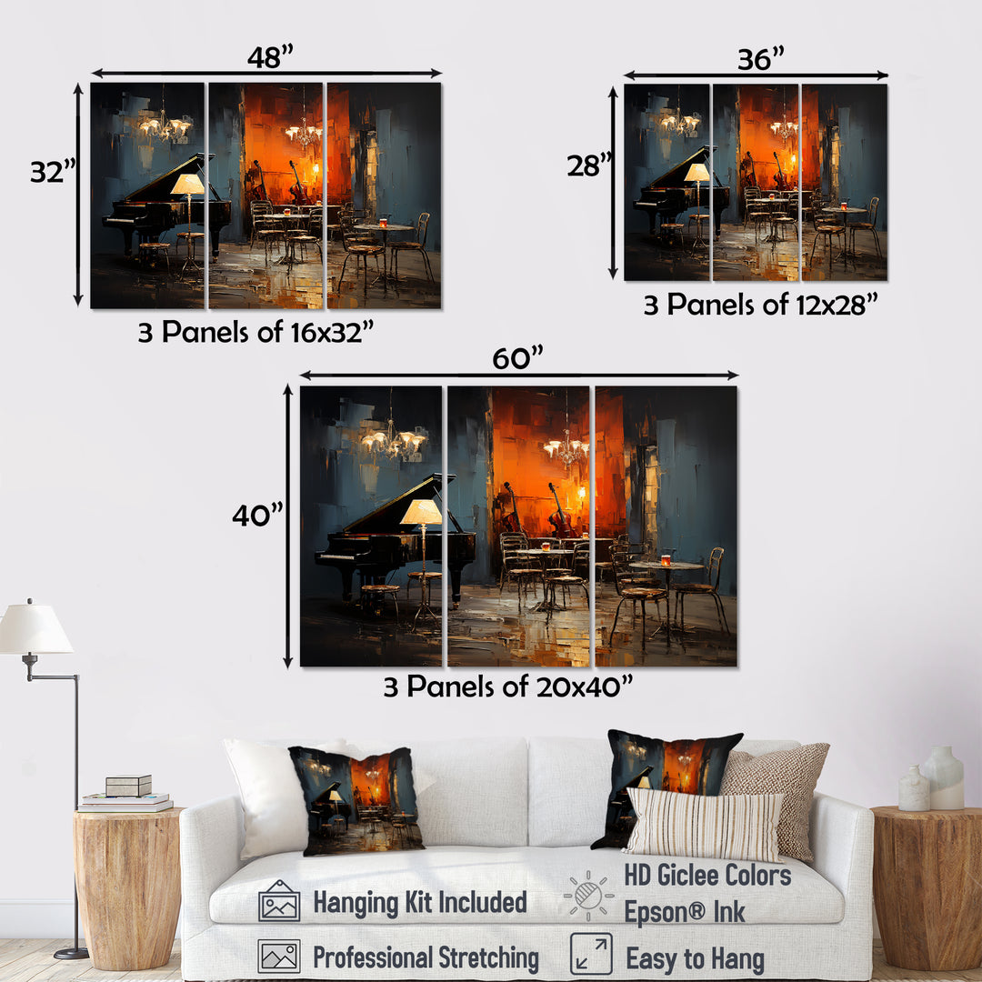 Vintage pinao sonata in jazz cafe II - Multi-Panels