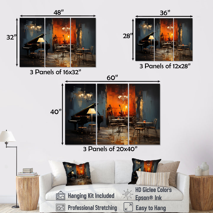 Vintage pinao sonata in jazz cafe II - Multi-Panels