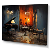 Vintage pinao sonata in jazz cafe II - Music Canvas Wall Art