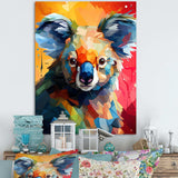 Popart colorful Koala 2 - Animals Canvas Wall Art