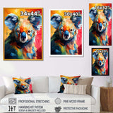 Popart colorful Koala 2 - Animals Canvas Wall Art