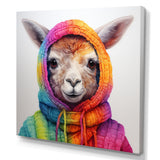 Colorful Llama Marvels - Llama Living Room Wall Art