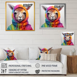 Colorful Llama Marvels - Llama Living Room Wall Art