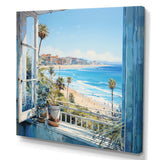 California shoreline  Window View I - Coastal Canvas Wall Art