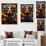 Curious Meerkat funny collage - Meercat Canvas Wall Art