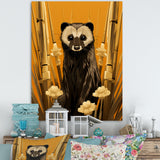 Meerkat discovery yellow portrait - Meercat Wall Art Prints
