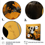 Meerkat Yellow floral meadows - Yellow Meercat Wall Art
