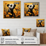 Meerkat Yellow floral meadows - Yellow Meercat Wall Art
