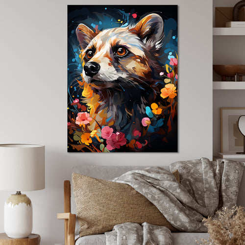 Yellow Dog floral meadows - Dog Home Decor Art