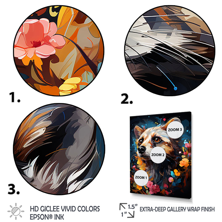 Yellow Dog floral meadows - Dog Home Decor Art