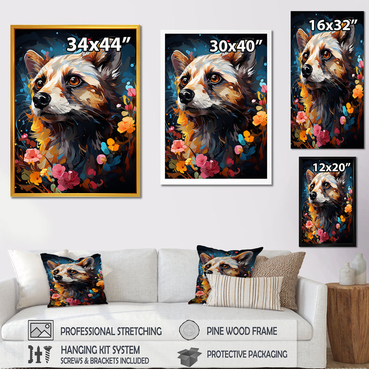 Yellow Dog floral meadows - Dog Home Decor Art