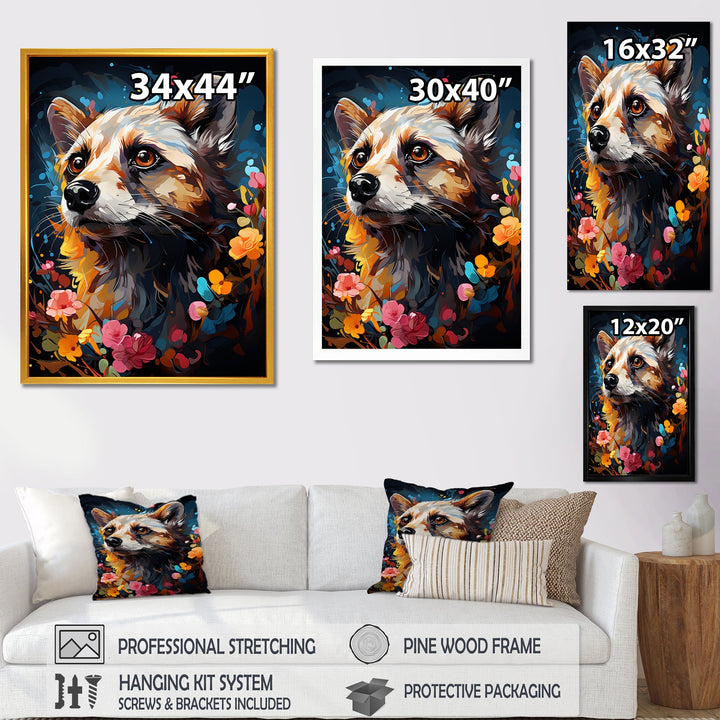 Yellow Dog floral meadows - Dog Home Decor Art
