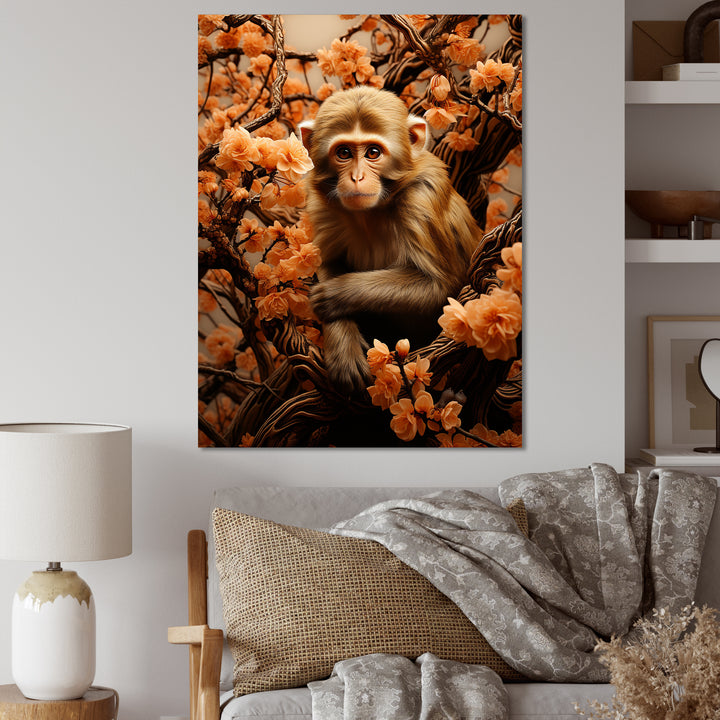 Brown Autumn Monkey Palette - Monkey Wall Decor