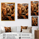 Brown Autumn Monkey Palette - Monkey Wall Decor