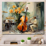 Chello Jazz Rhythms - Music Canvas Wall Art